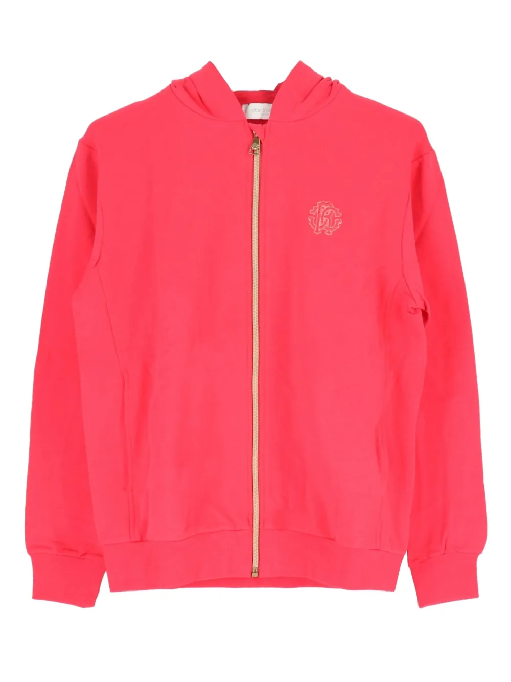 Roberto Cavalli Junior Hoodie met rits Rood
