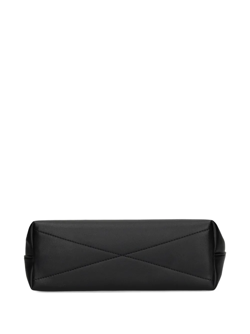 Calvin Klein Embossed-logo Shoulder Bag In Black