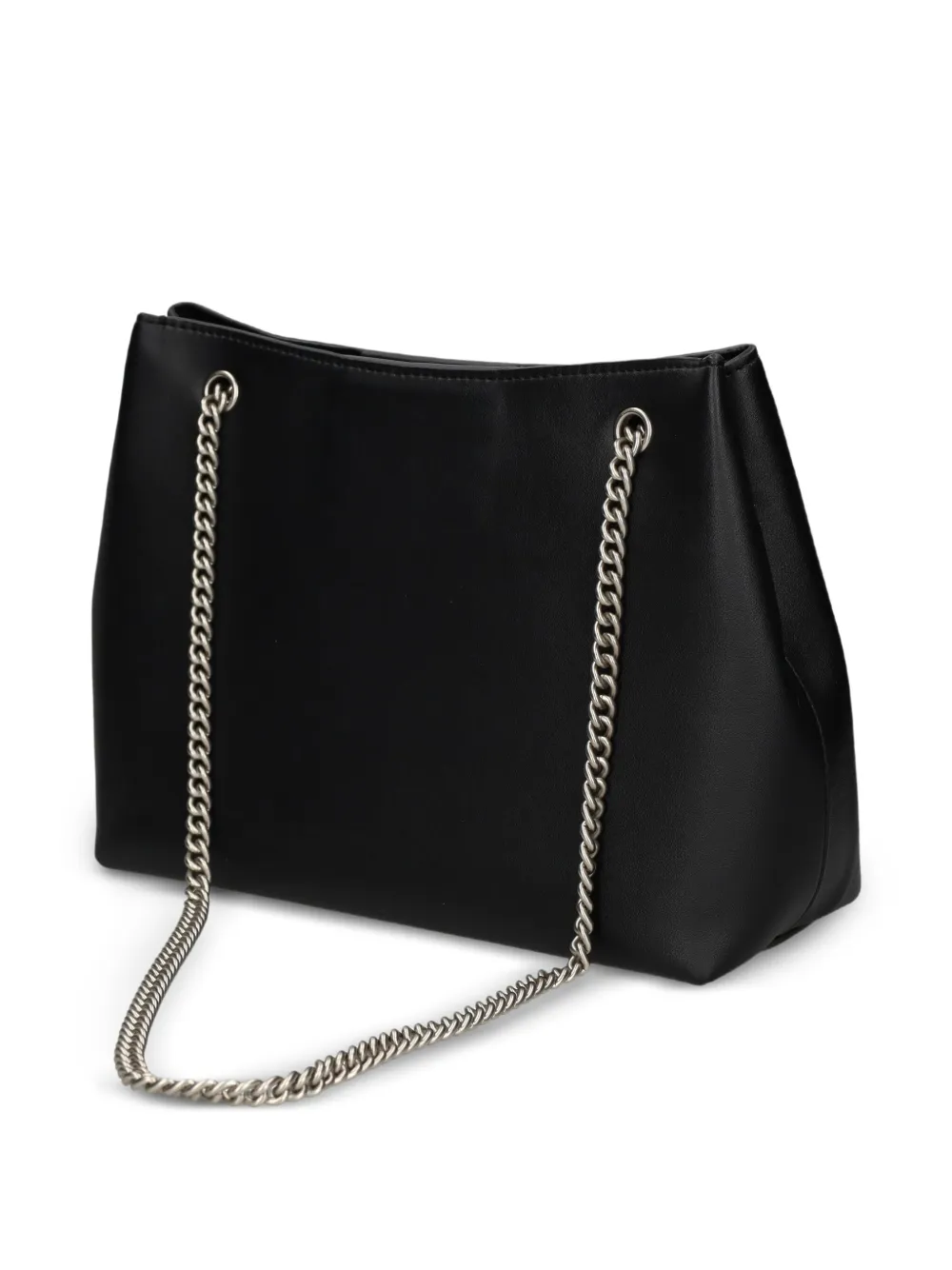 Calvin Klein Embossed-logo Shoulder Bag In Black