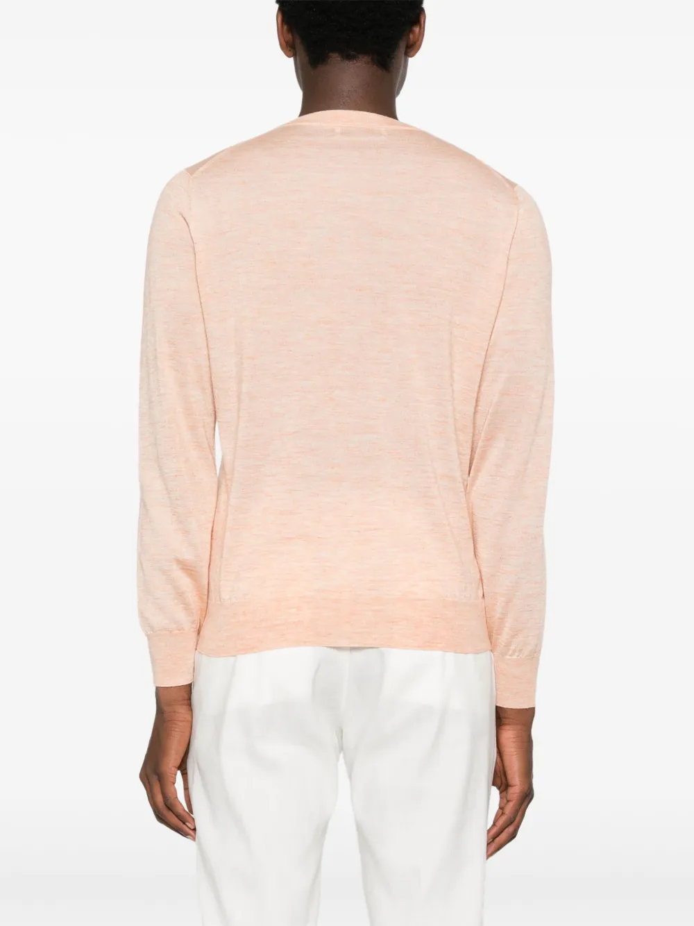 Brunello Cucinelli T-shirt van kasjmier-zijdeblend Oranje