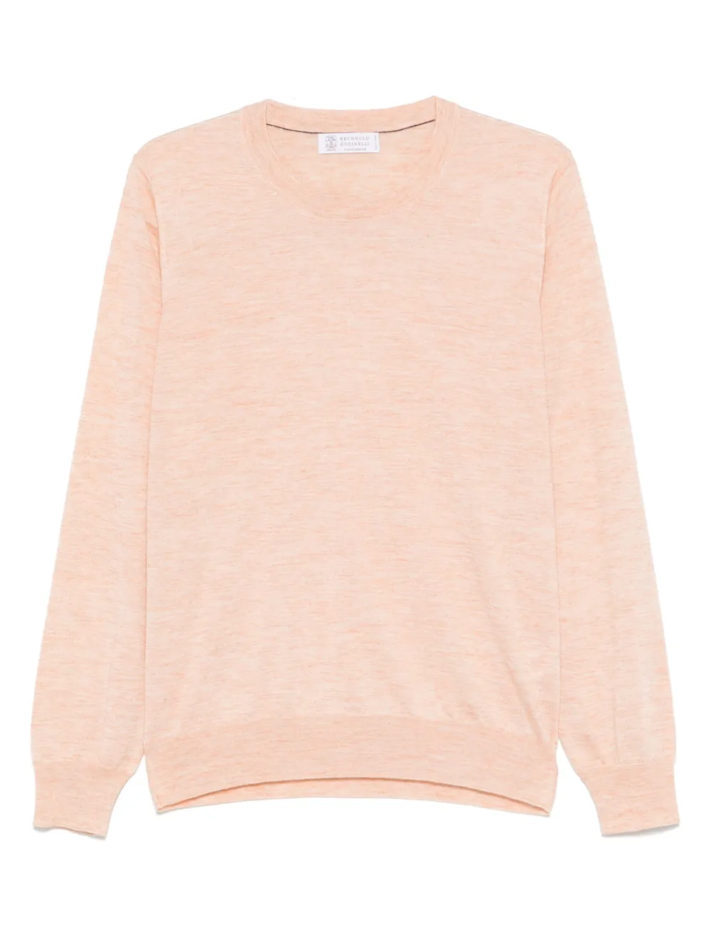 Brunello Cucinelli cashmere-silk t-shirt - オレンジ Brunello Cucinelli cashmere-silk t-shirt - オレンジ