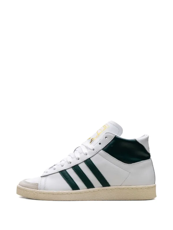 Adidas Jabbar Hi “White／Collegiate Green／Off White” スニーカー