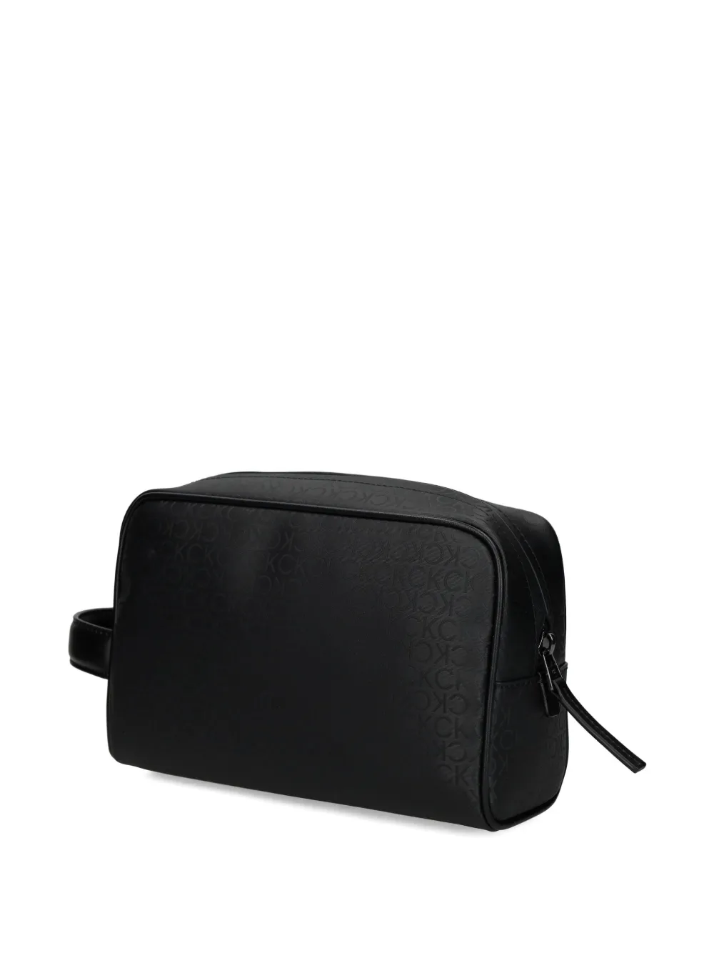 Calvin Klein Toilettas met monogram Zwart