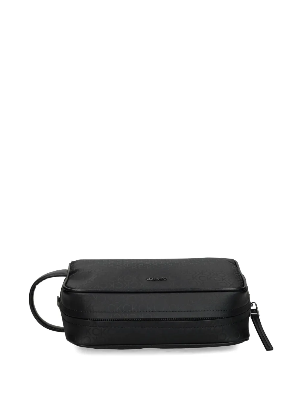 Calvin Klein Toilettas met monogram Zwart
