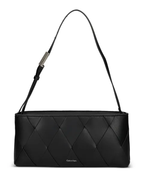 Calvin Klein sac porté épaule en cuir à design tressé