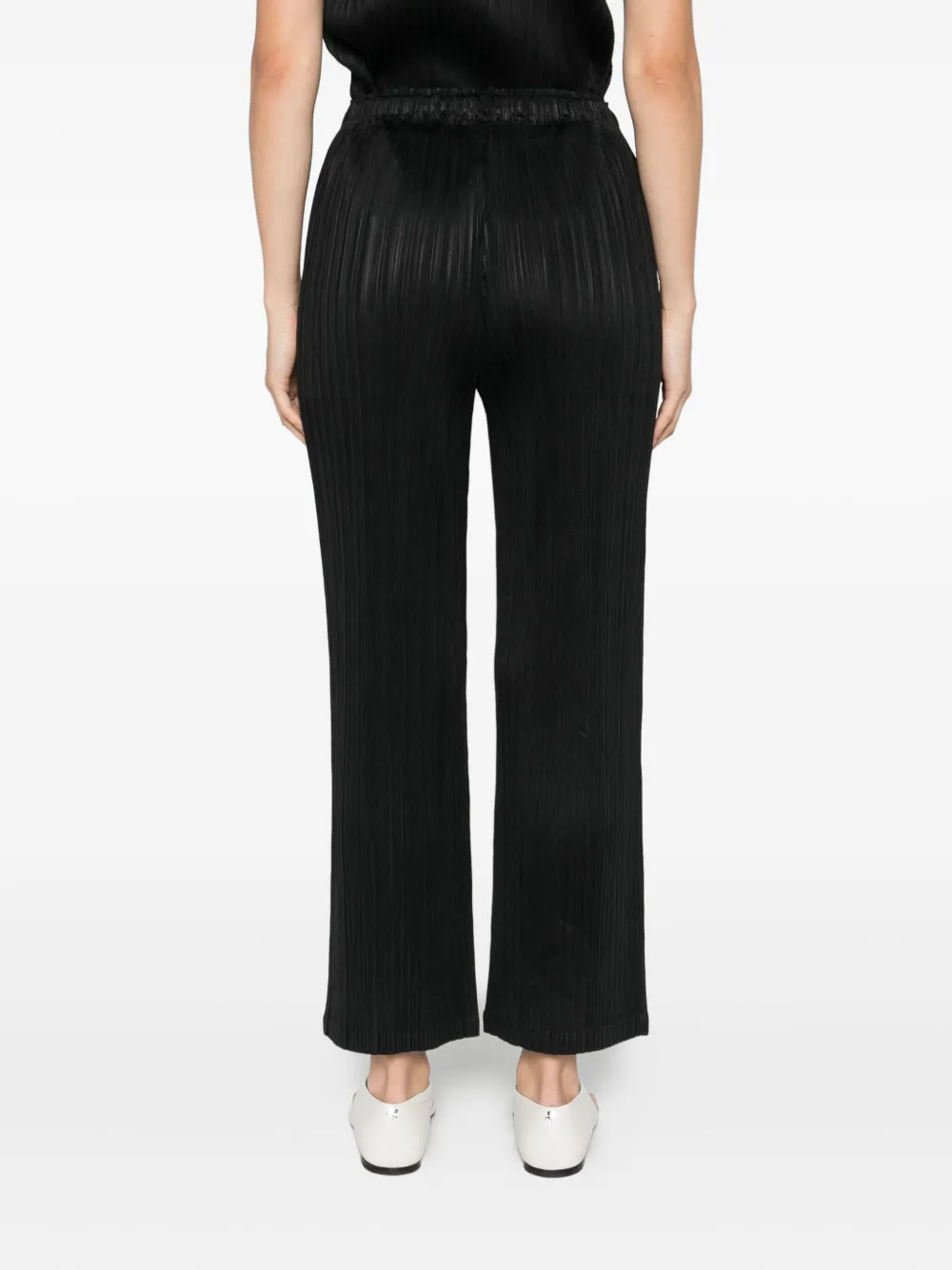 Issey Miyake Broek met plissé effect Zwart