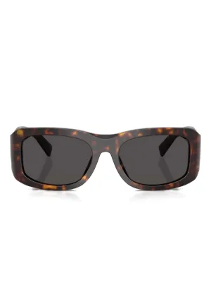 Dolce & Gabbana Eyewear ロゴプレート サングラス | ブラウン