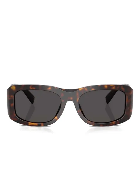 Dolce & Gabbana Eyewear lentes de sol con armazón rectangular estilo carey