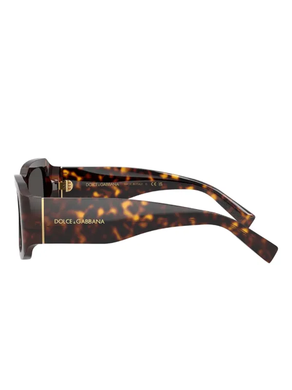 Dolce & Gabbana Eyewear トータスシェル スクエアサングラス
