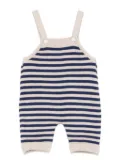 Little Bear striped dungarees - Brown