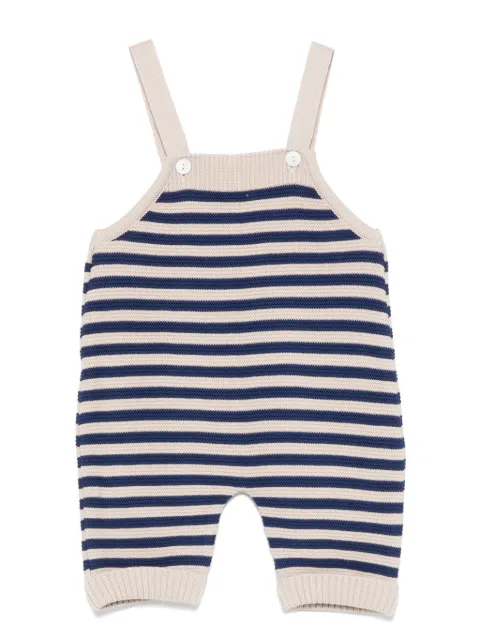 Little Bear striped dungarees