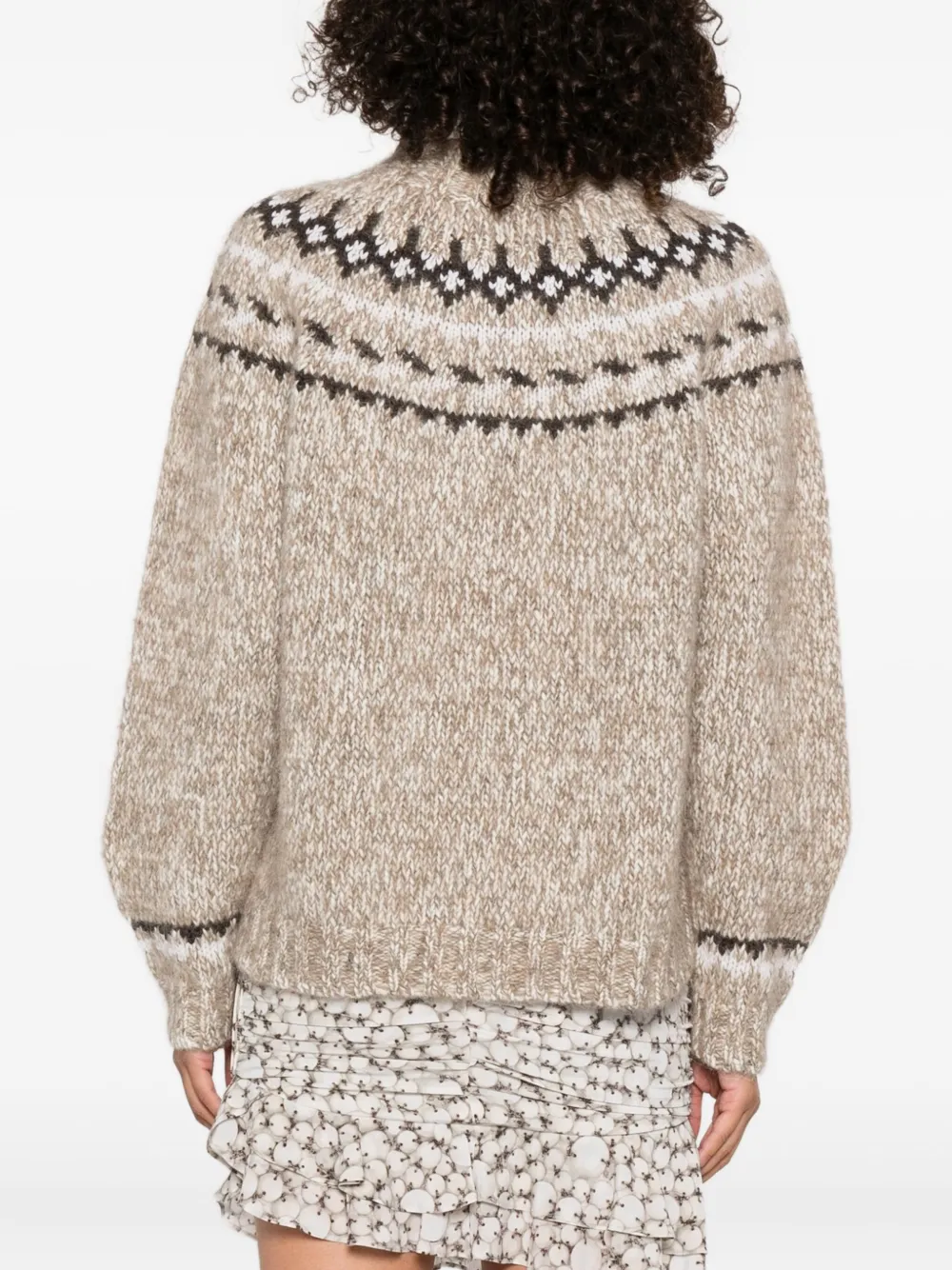 P.A.R.O.S.H. Laila high-neck sweater Beige