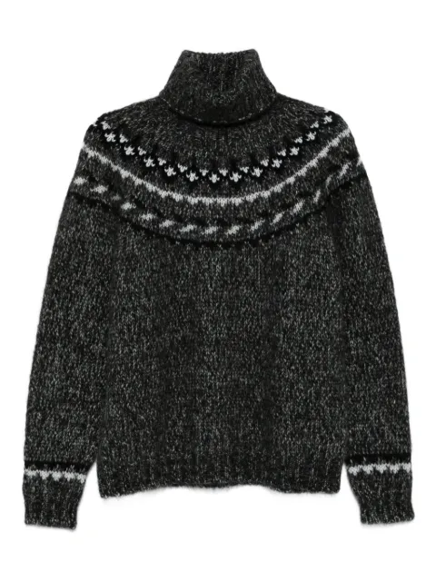 P.A.R.O.S.H. Laila high-neck patterned sweater