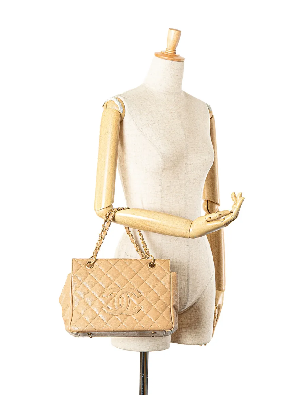 CHANEL Pre-Owned 2000-2002 Petite Caviar Timeless tote bag - ブラウン CHANEL Pre-Owned 2000-2002 Petite Caviar Timeless tote bag - ブラウン