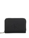 Calvin Klein embossed-logo zip wallet - Black