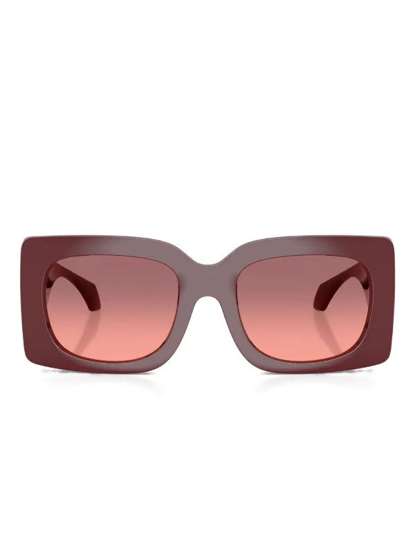 Versace Square Frame Red Sunglasses Versace Eyewear square-frame Sunglasses | Red | FARFETCH main image 2