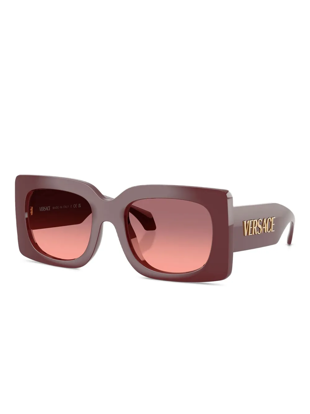 Versace Eyewear Zonnebril met vierkant montuur - Rood