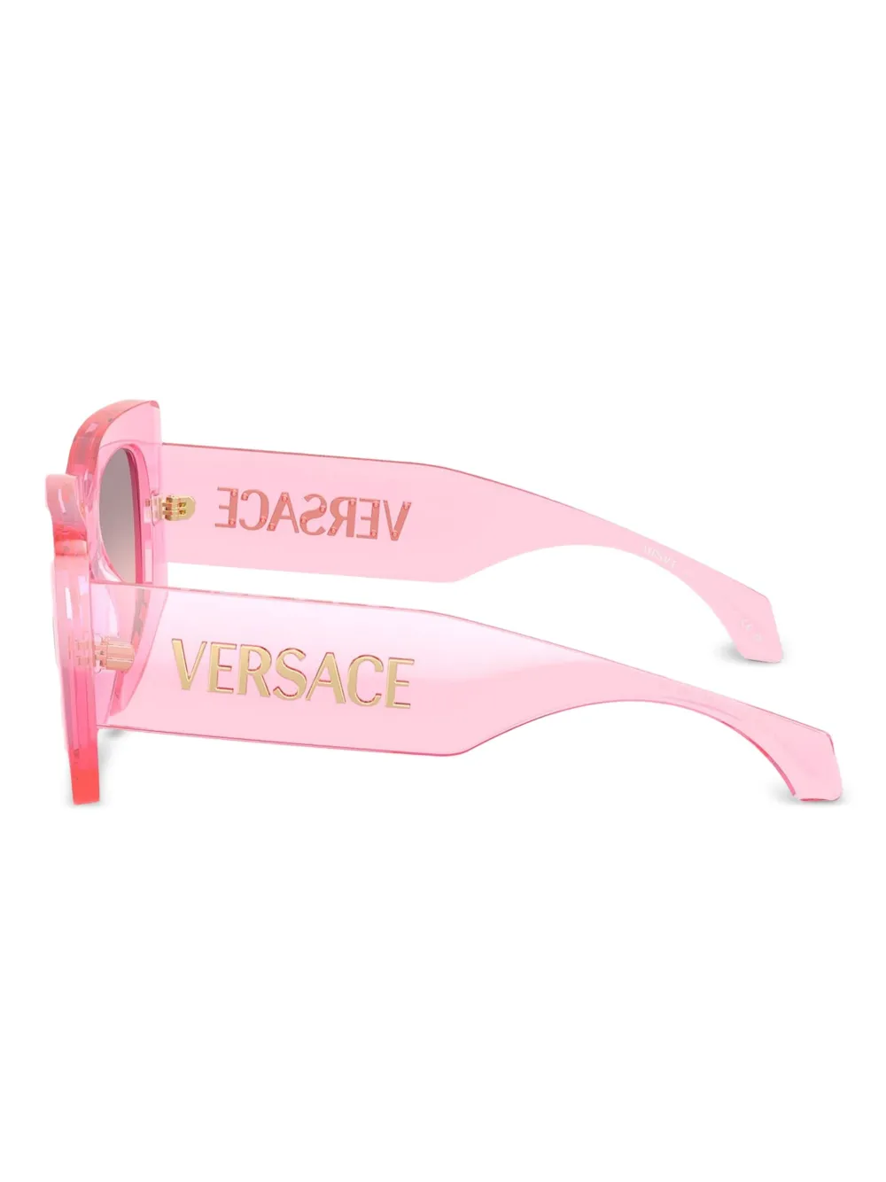 Versace Eyewear Zonnebril met vierkant montuur Roze