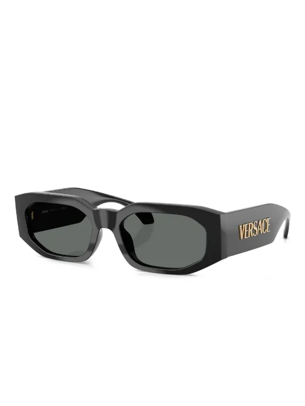 Versace Eyewear ジオメトリックフレーム サングラス | ブラック