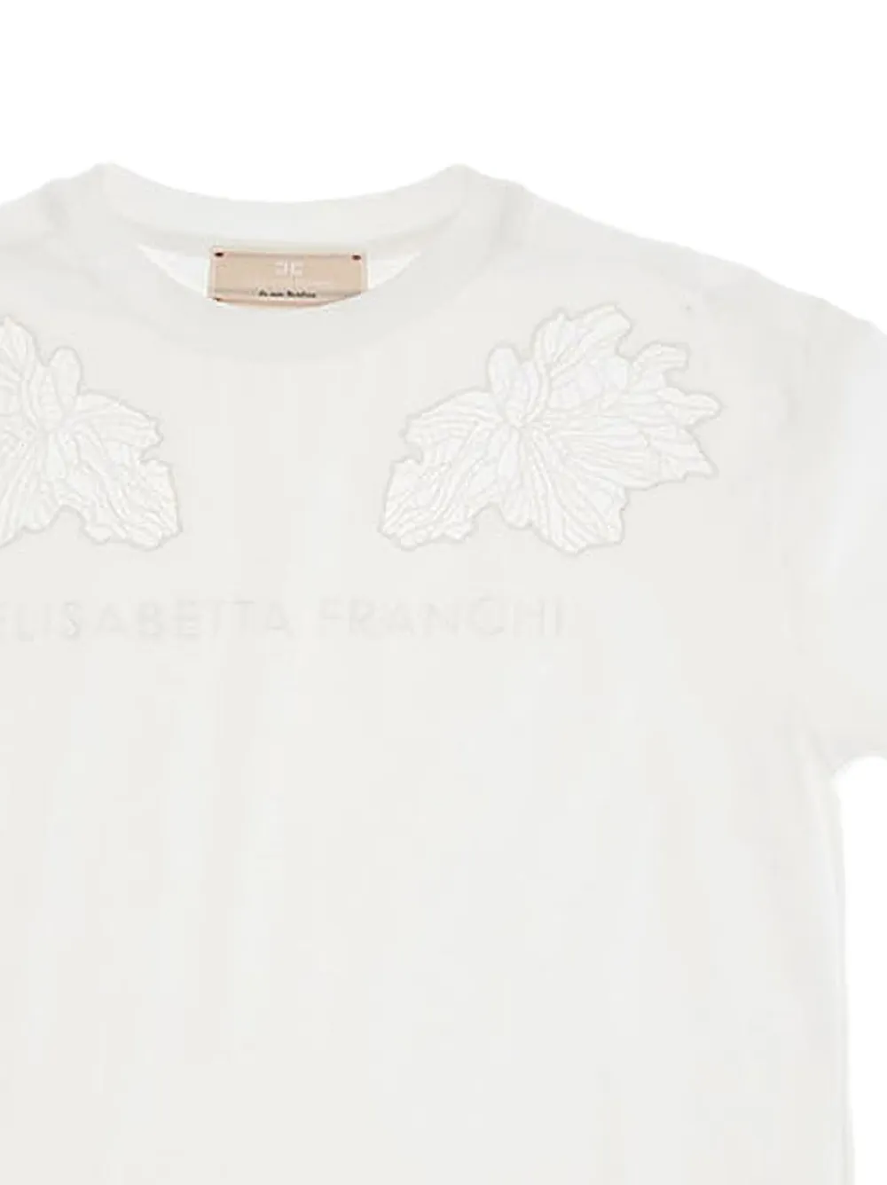 Elisabetta Franchi Kids floral-embroidered T-shirt | Girls T-Shirts | Image 2