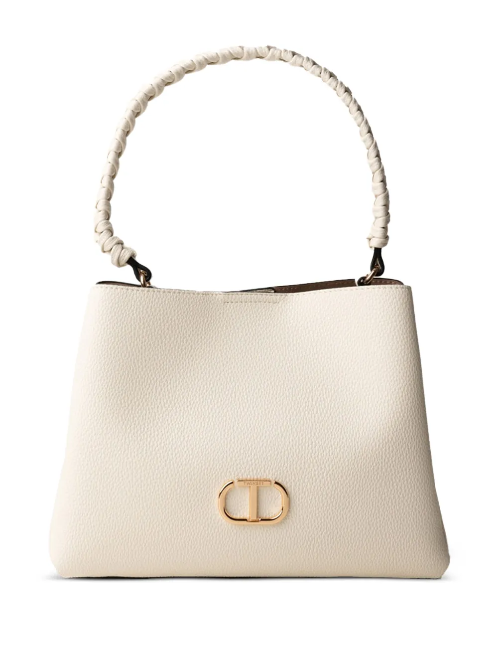 TWINSET braided-handle tote bag | White | Image 1