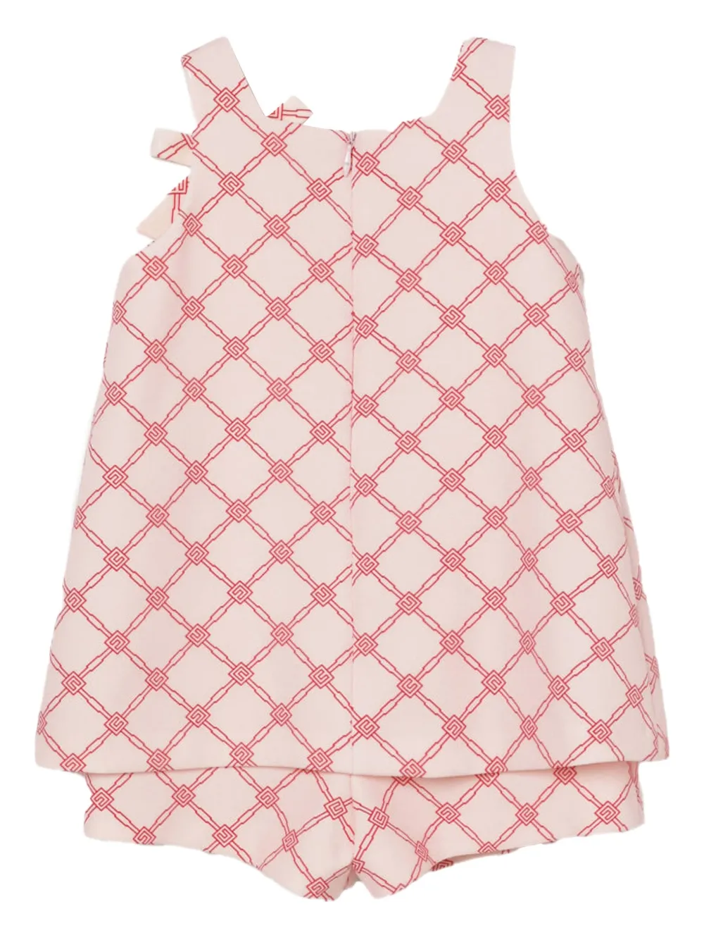 Elisabetta Franchi Kids Shorts set met geometrische print en strikdetail Roze