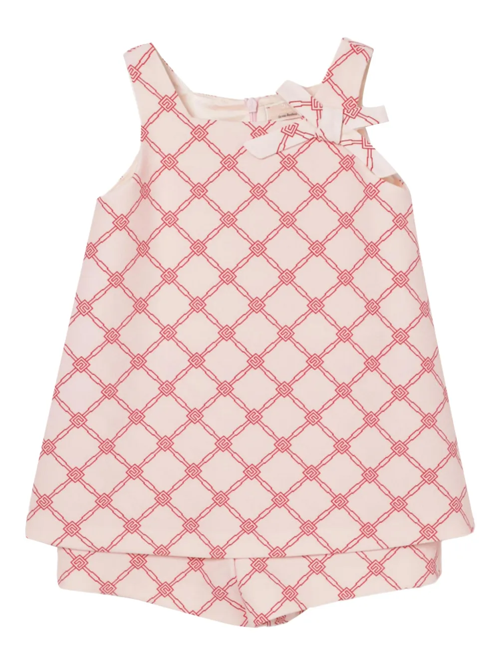 Elisabetta Franchi Kids Shorts set met geometrische print en strikdetail Roze