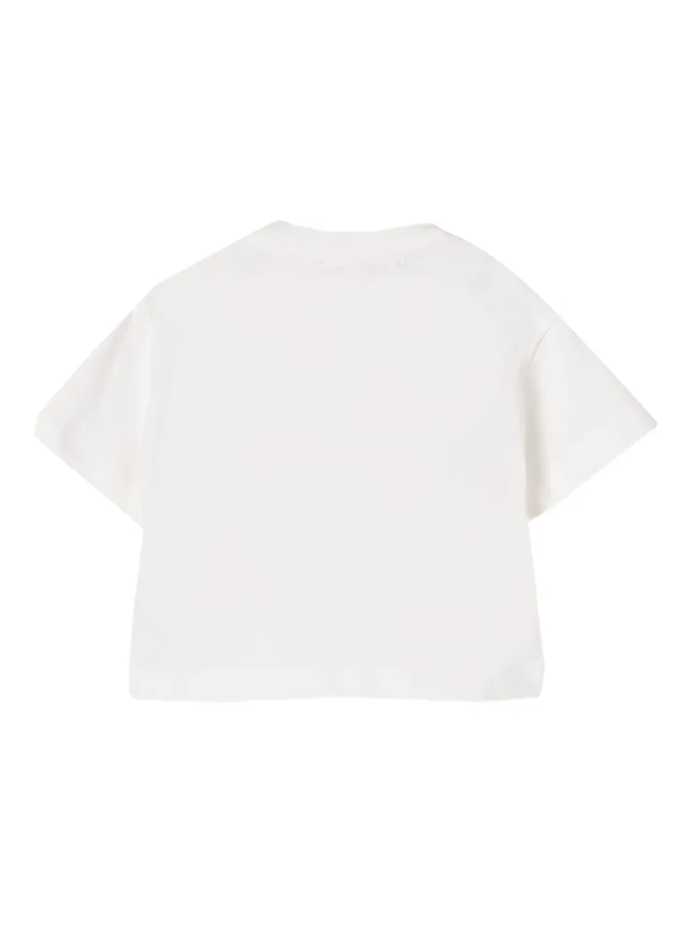 Elisabetta Franchi Kids T-shirt met geborduurd logo Wit