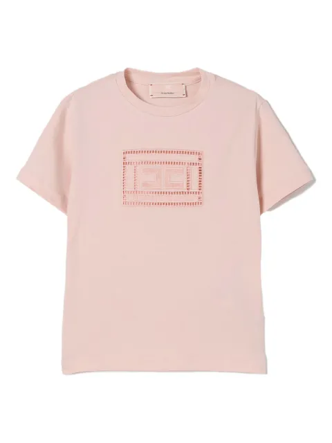 Elisabetta Franchi Kids logo-embroidered T-shirt