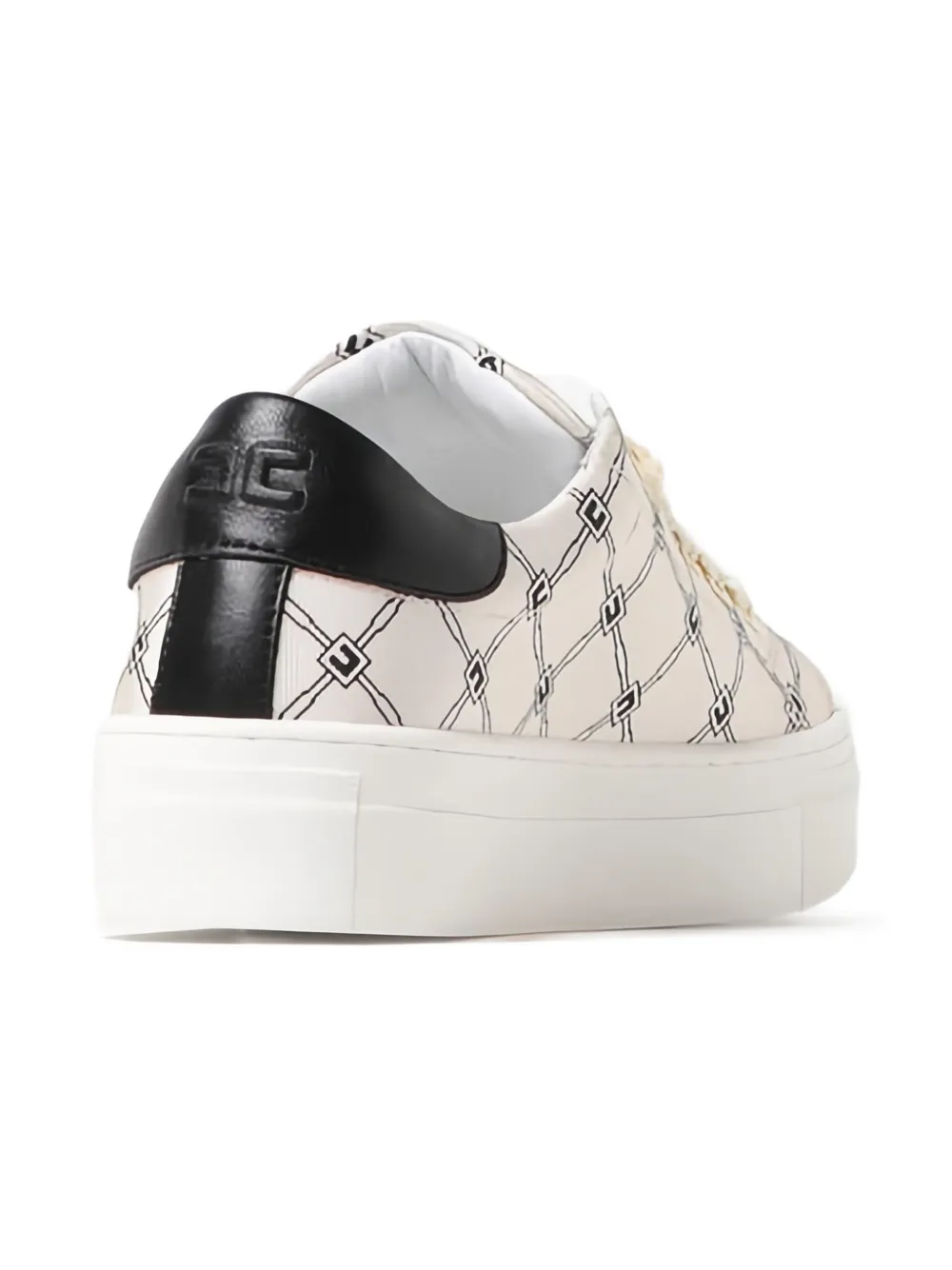 Elisabetta Franchi Kids Leren sneakers Beige