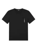 DONDUP logo-embroidered T-shirt - Black