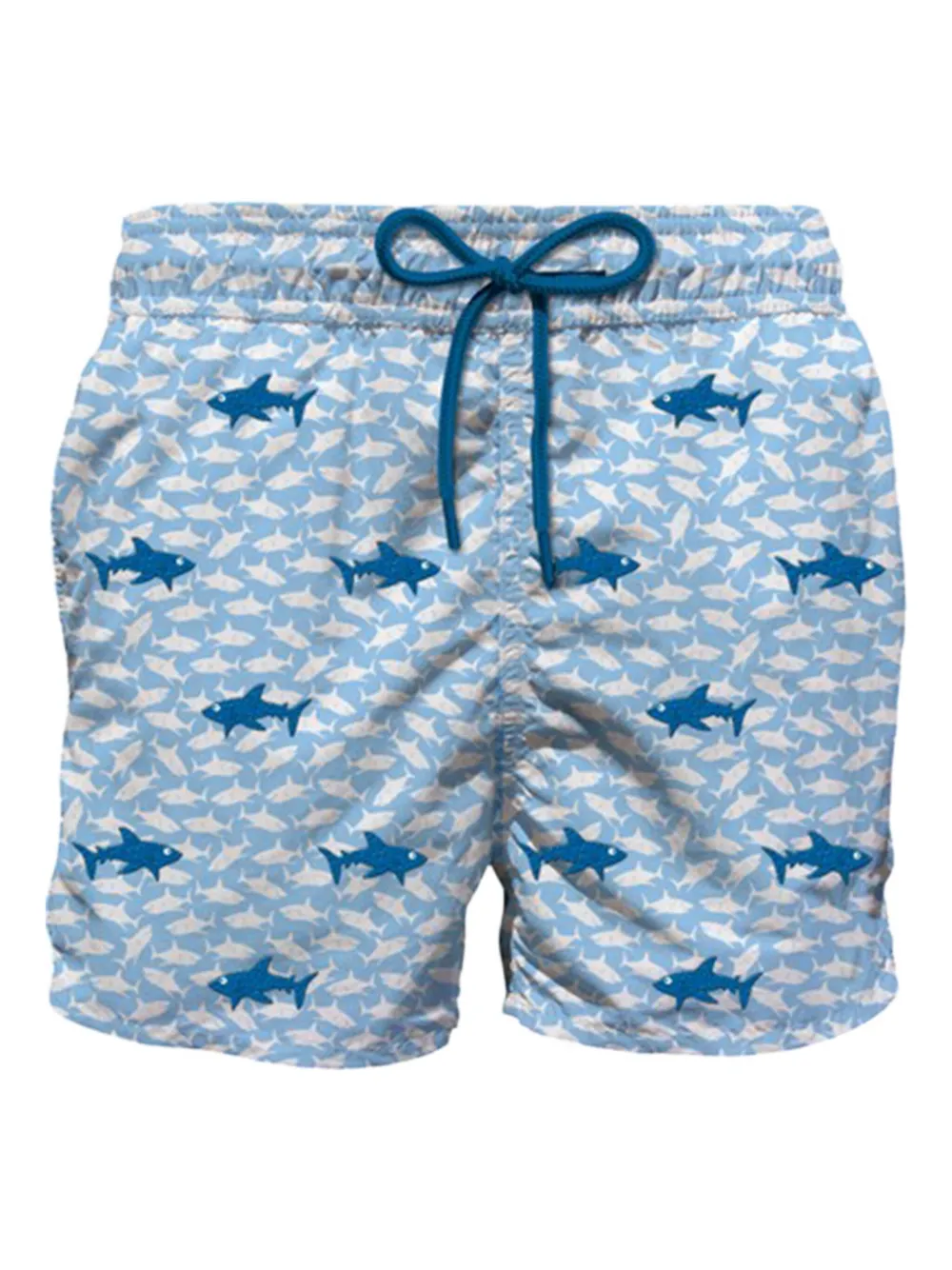 MC2 Saint Barth shark-print swim shorts Blauw
