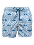 MC2 Saint Barth shark-print swim shorts - Blue