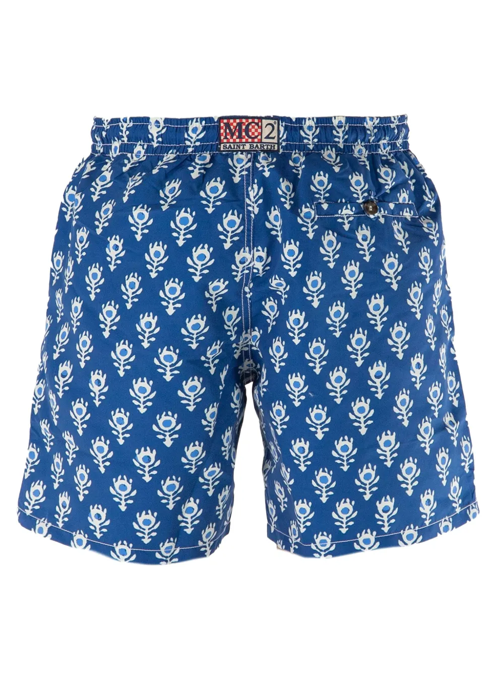 MC2 Saint Barth Zwembroek met bloemenprint Blauw