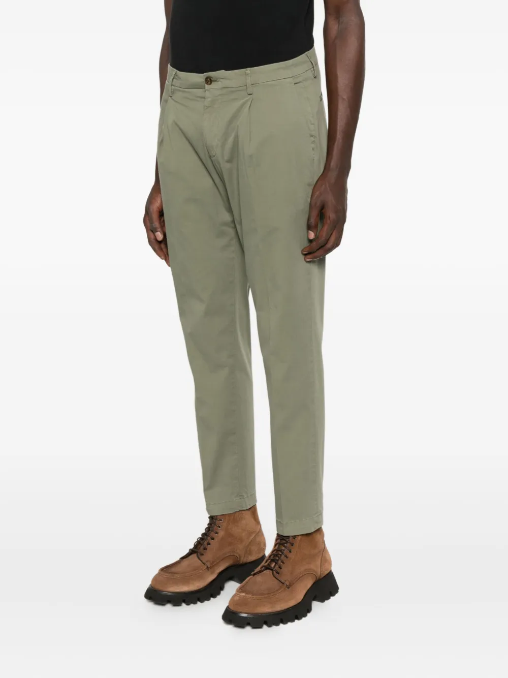 Briglia 1949 Tiberio chino met geplooide voorkant Groen