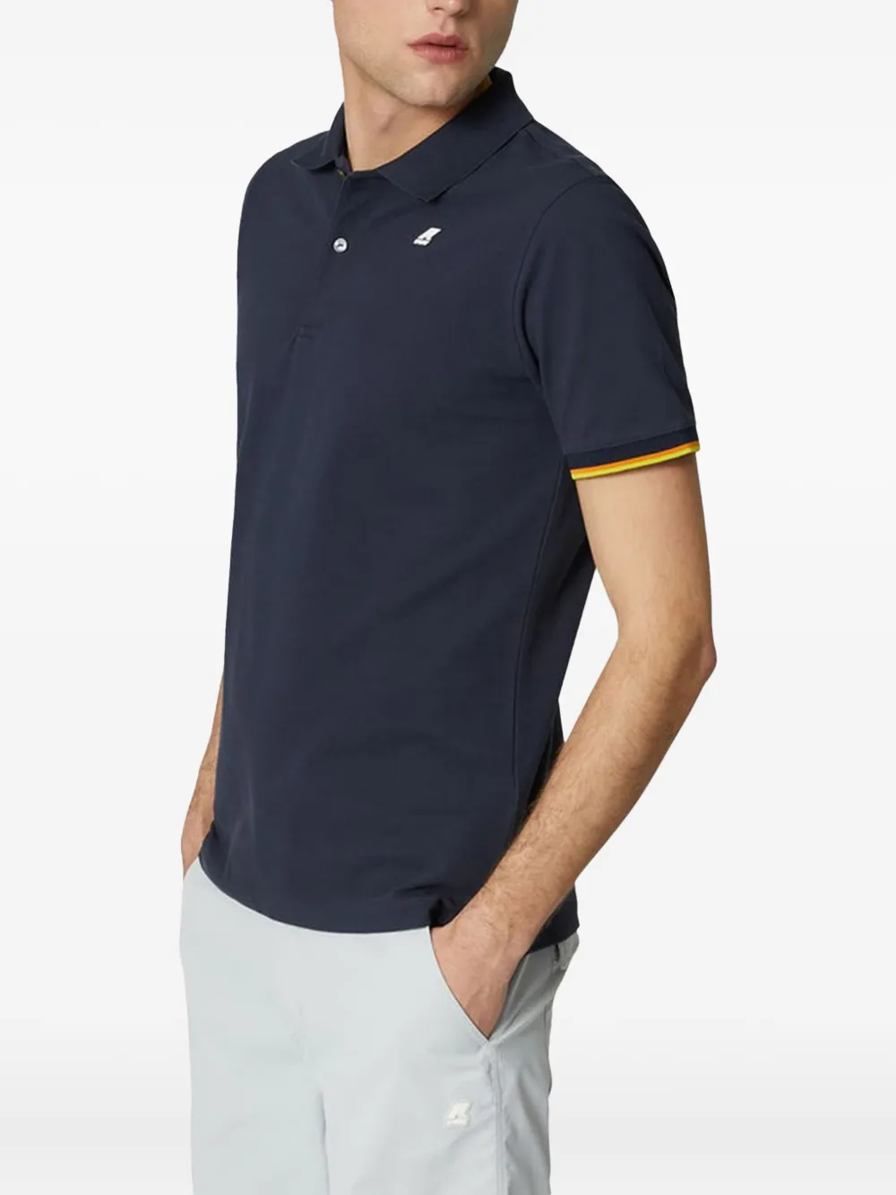 K-Way tipped polo shirt Blauw
