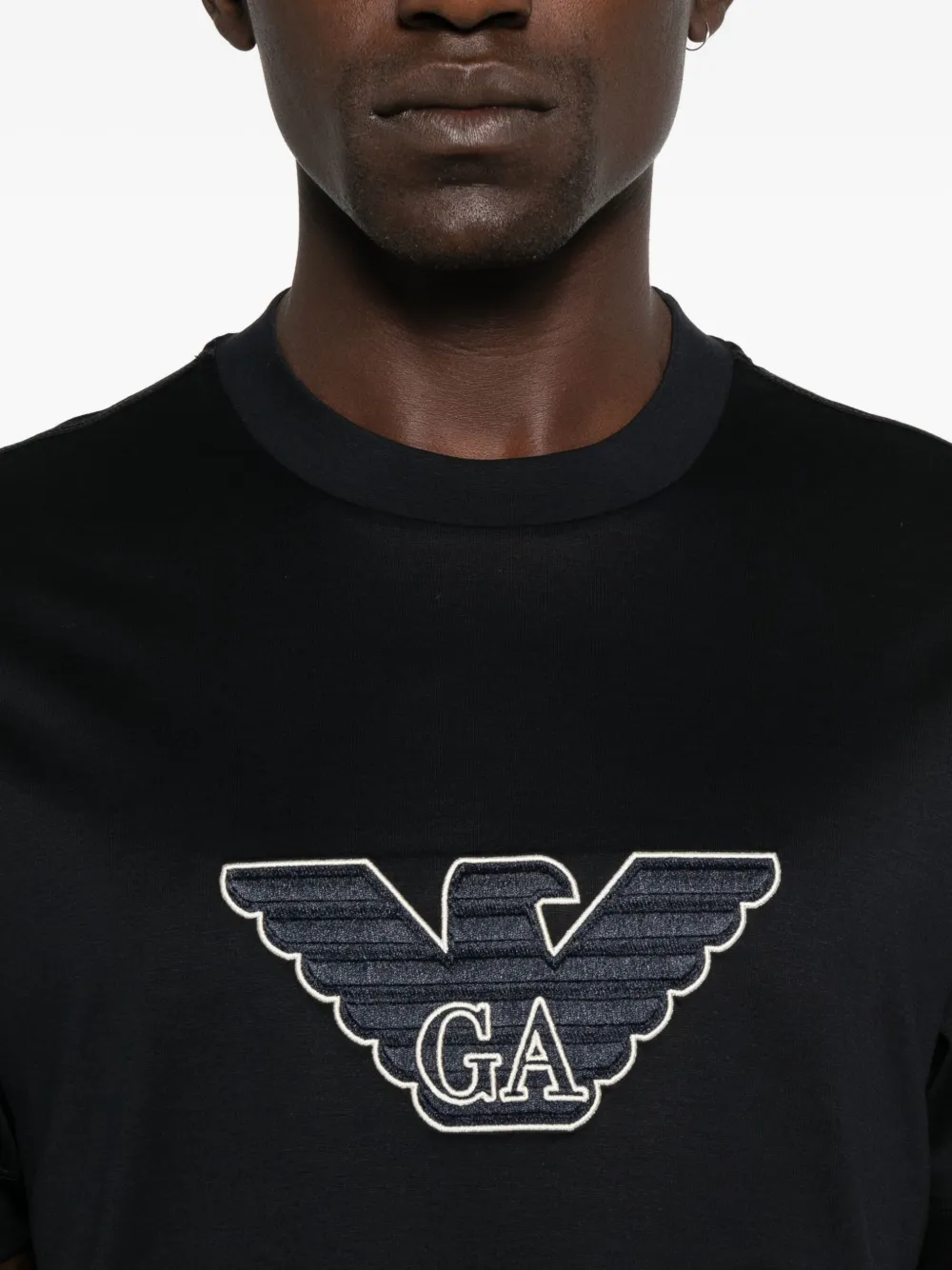 Emporio Armani T-shirt met logodetail Blauw