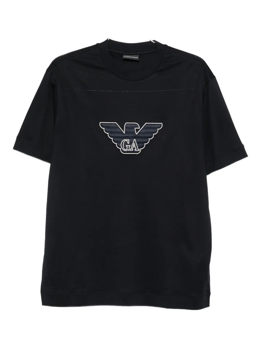 Emporio Armani Logo-detail T-shirt In Black
