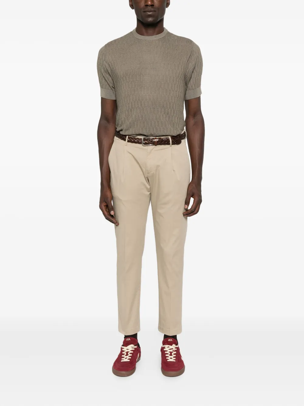 Briglia 1949 Tiberio geplooide chino - Beige