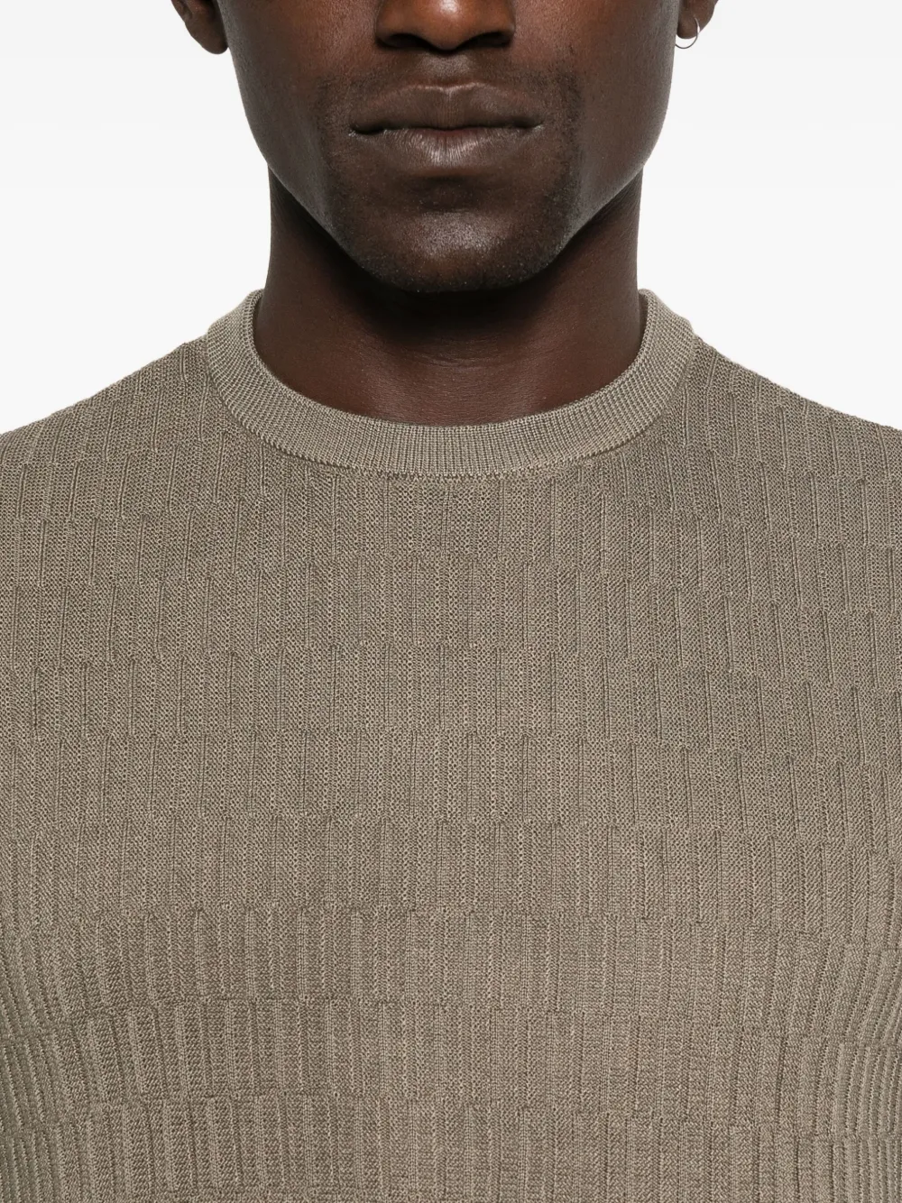 Emporio Armani T-shirt met ronde hals Groen