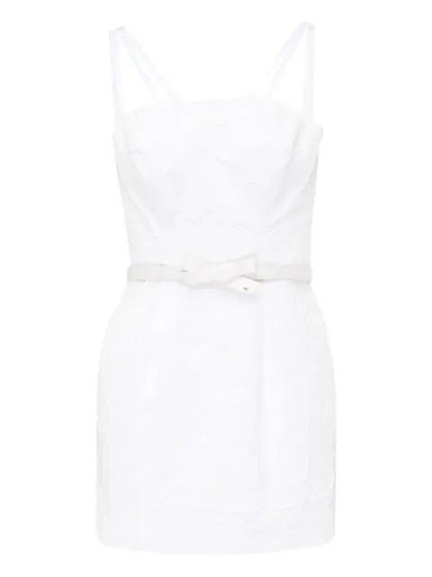 Elisabetta Franchi floral-embellished belted dress