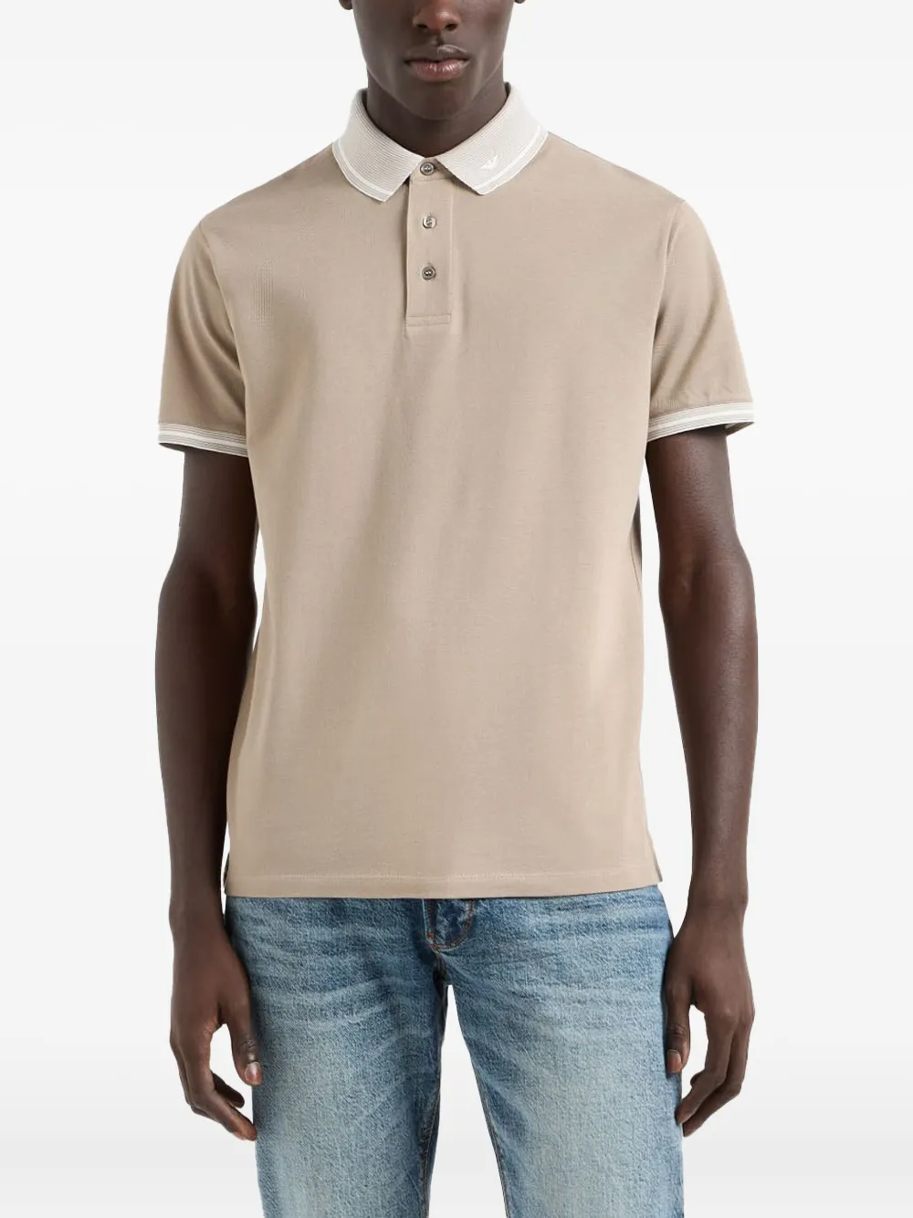 Emporio Armani contrast-collar polo shirt | Image 2