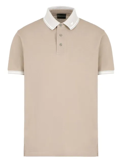 Emporio Armani contrast-collar polo shirt
