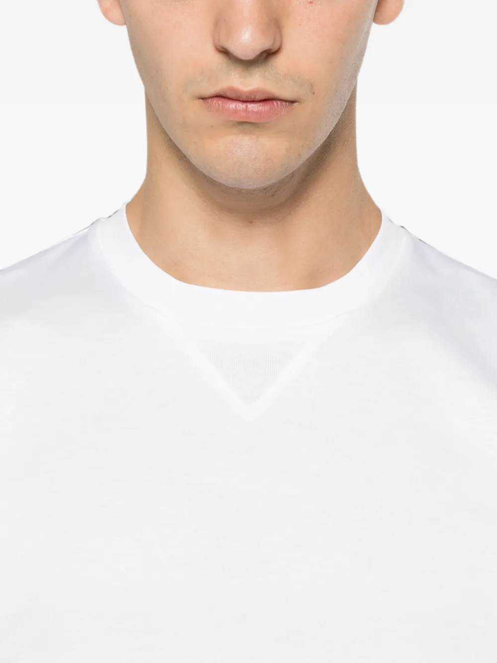 Low Brand T-shirt met ronde hals Wit