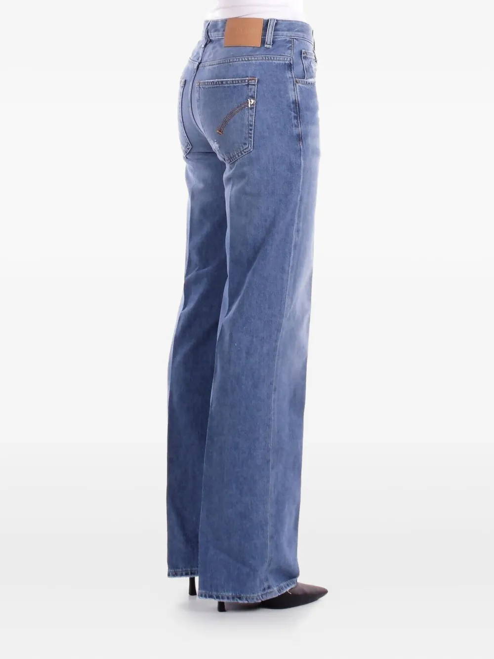 DONDUP High waist straight jeans Blauw