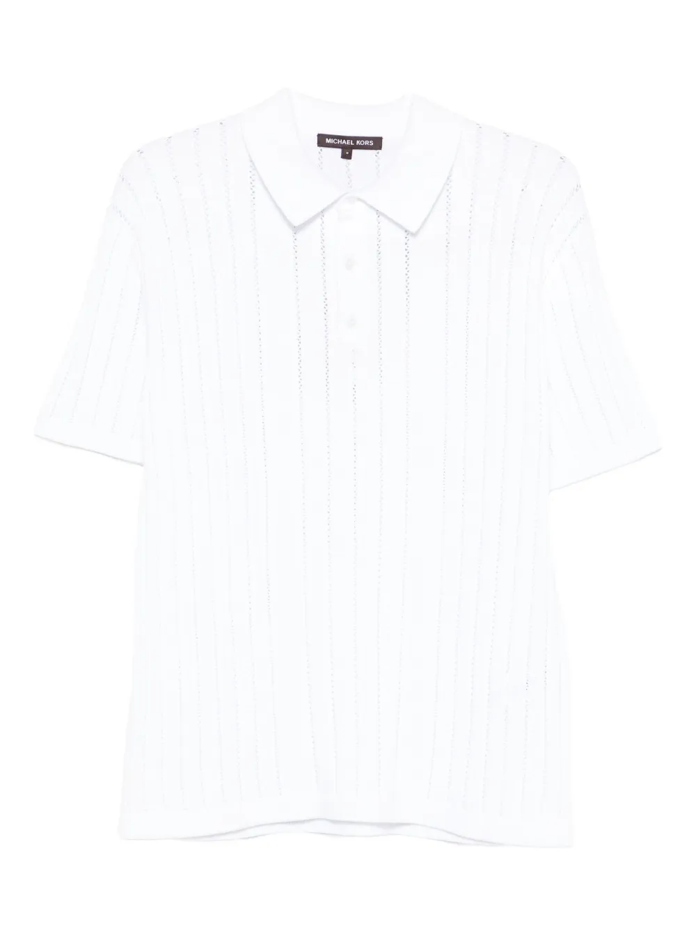 Michael Kors Geribbeld poloshirt Wit