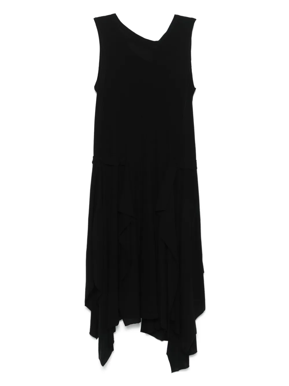 Yohji Yamamoto asymmetric midi dress | Black | Image 1