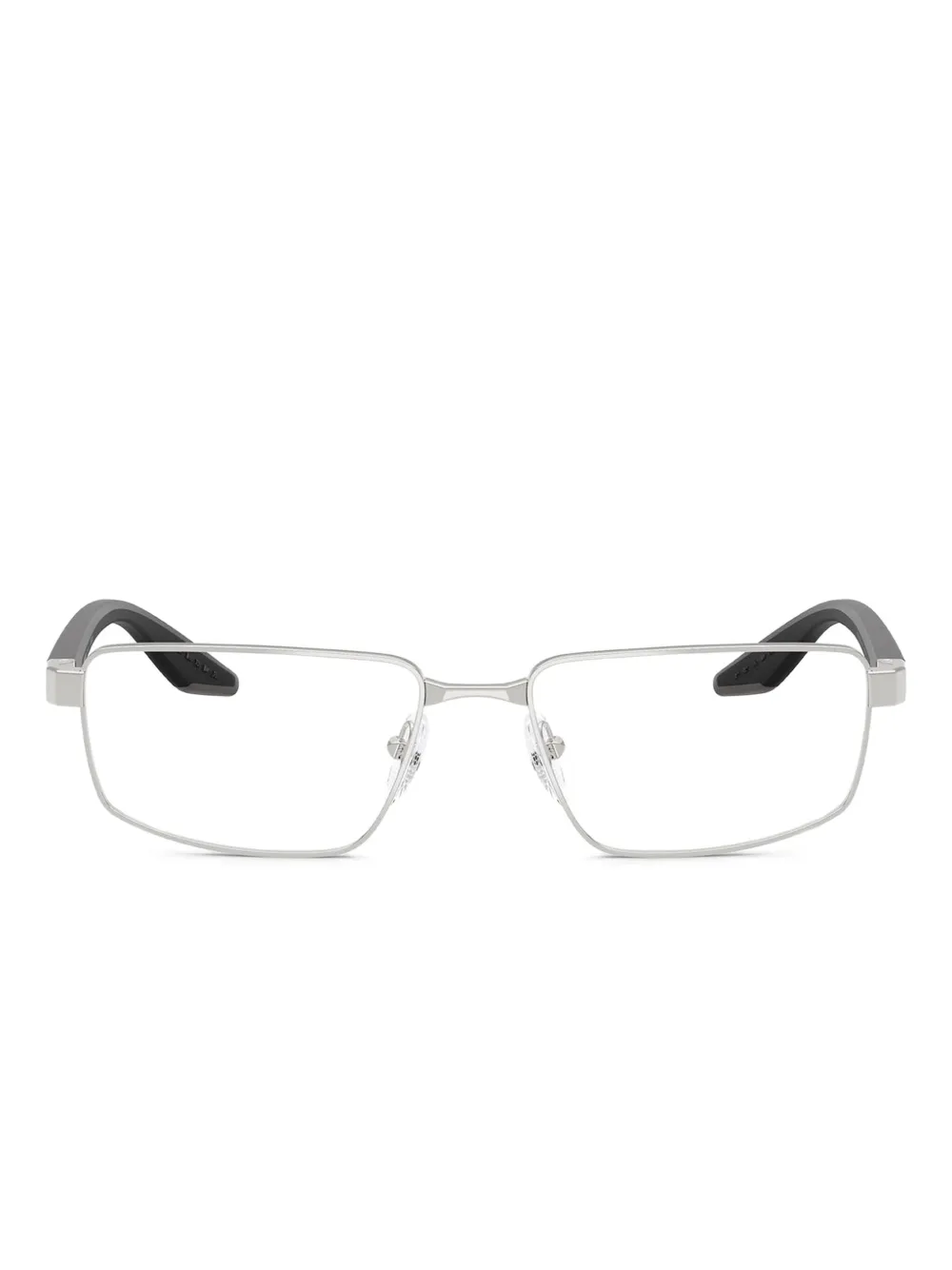 Prada Linea Rossa lentes con armazón rectangular | plateado | Image 1