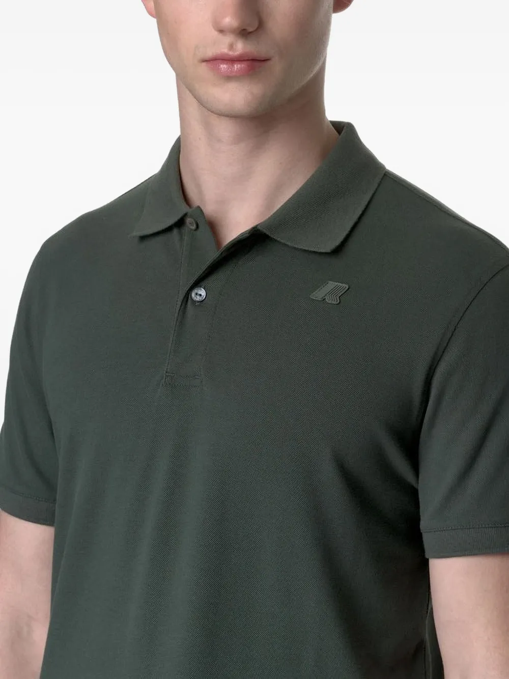 K-Way Poloshirt met logopatch Groen