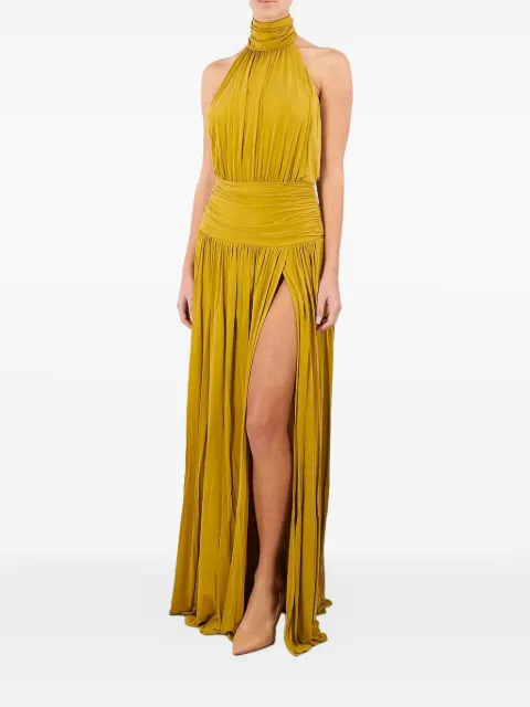 Elisabetta Franchi high-neck split dress